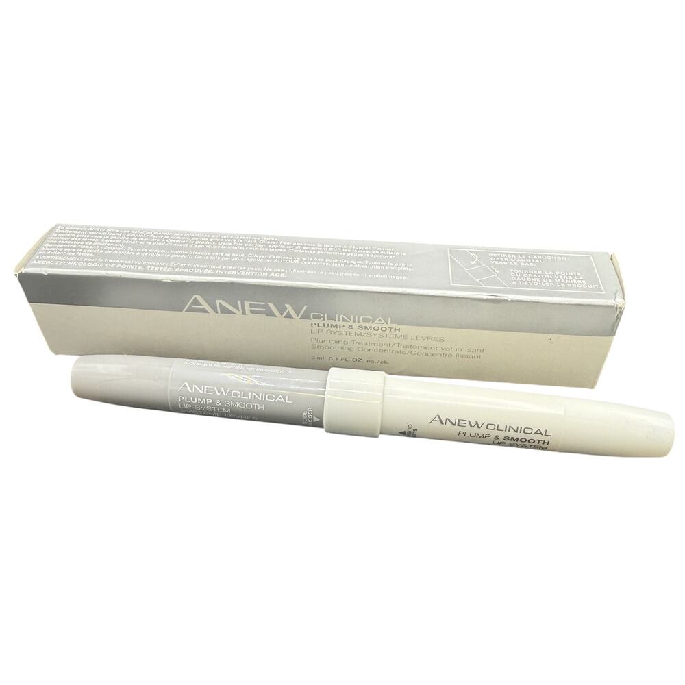 💄 Avon Anew Clinical Plump & Smooth Lip System Treatment 0.1 Fl Oz NIB Vintage
